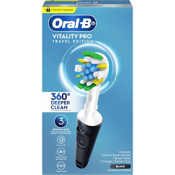 Oral-B Vitality Pro Deep Electric Toothbrush & Travel Case Black each
