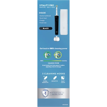 Oral-B Vitality Pro Deep Electric Toothbrush & Travel Case Black each