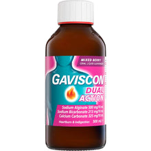 Gaviscon Dual Action Heartburn & Indigestion Liquid Mixed Berry 500mL
