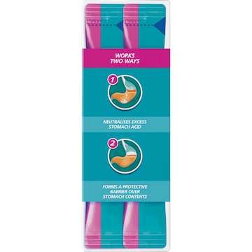 Gaviscon Dual Action Heartburn Relief Liquid Satchets Peppermint 24 pack