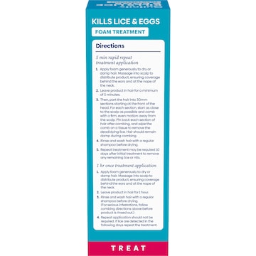 Quitnits Head Lice Treatment Foam 125mL
