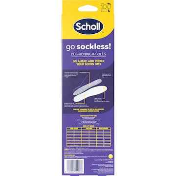 Scholl Go Sockless Cushioning Insoles each
