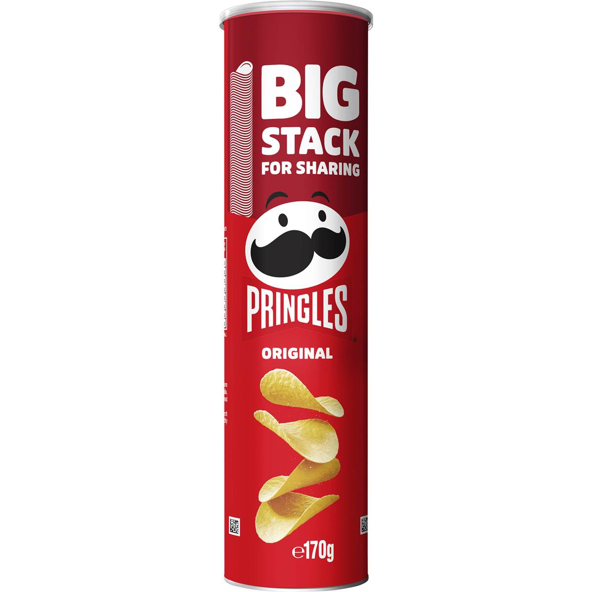 Pringles Big Stack for Sharing Original Potato Chips 170g
