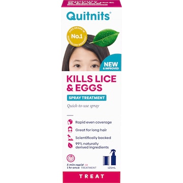Quitnits Head Lice Treatment Spray 125mL