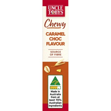 Uncle Tobys Muesli Bar Chewy Caramel Choc 6 Pack 185g