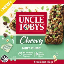Uncle Tobys Chewy Muesli Bars Mint Chocolate 6 Pack 185g