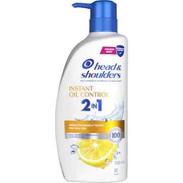Head & Shoulders Instant Oil Control 2In1 Anti Dandruff Shampoo & Conditioner 750mL