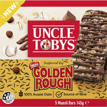 Uncle Tobys Muesli Bars Inspired By Golden Rough 5 Pack 145g