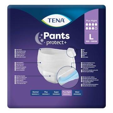 TENA Incontinence Pants Plus Night Size L 12 pack