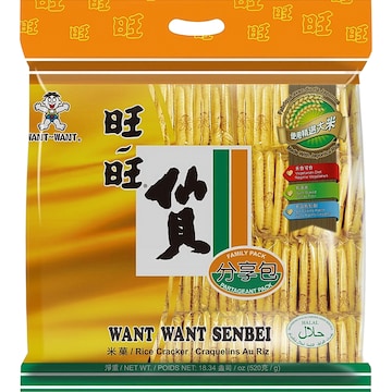 Want Want Senbei Rice Crackers 520g
