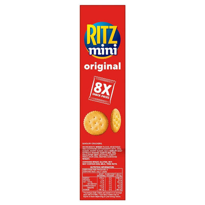 Ritz Mini Crackers Original Flavour Snack Bags 8 pack