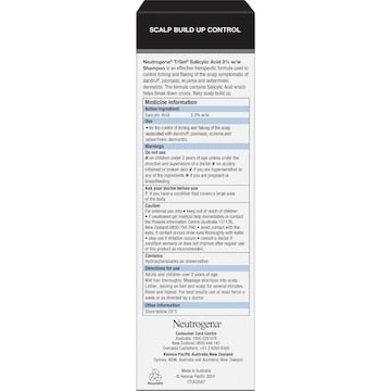 Neutrogena T/Gel Salicylic Acid Shampoo 200mL