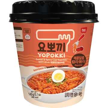 Yopokki Sweet & Spicy Cup Rapokki 145g