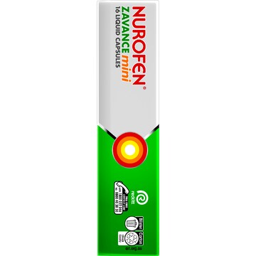 Nurofen Zavance Minis Liquid Capsules Ibuprofen 200mg 16 pack
