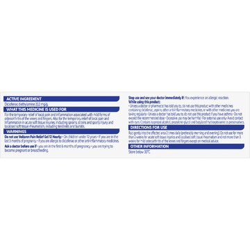 Voltaren Pain Relief Gel 12 Hourly 30g
