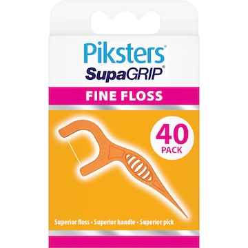 Piksters SupaGRIP Fine Floss Picks 40 pack
