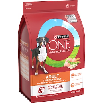 Purina One Adult Chicken & Rice Dry Dog Food 2.5kg