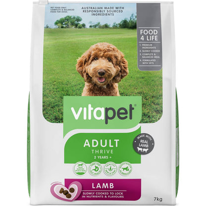 Vitapet Adult Dog Food Lamb 2 Years+ 7kg