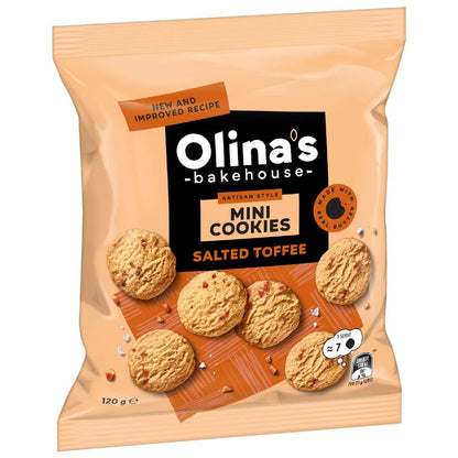 Olina's Bakehouse Mini Cookies Salted Toffee 120g