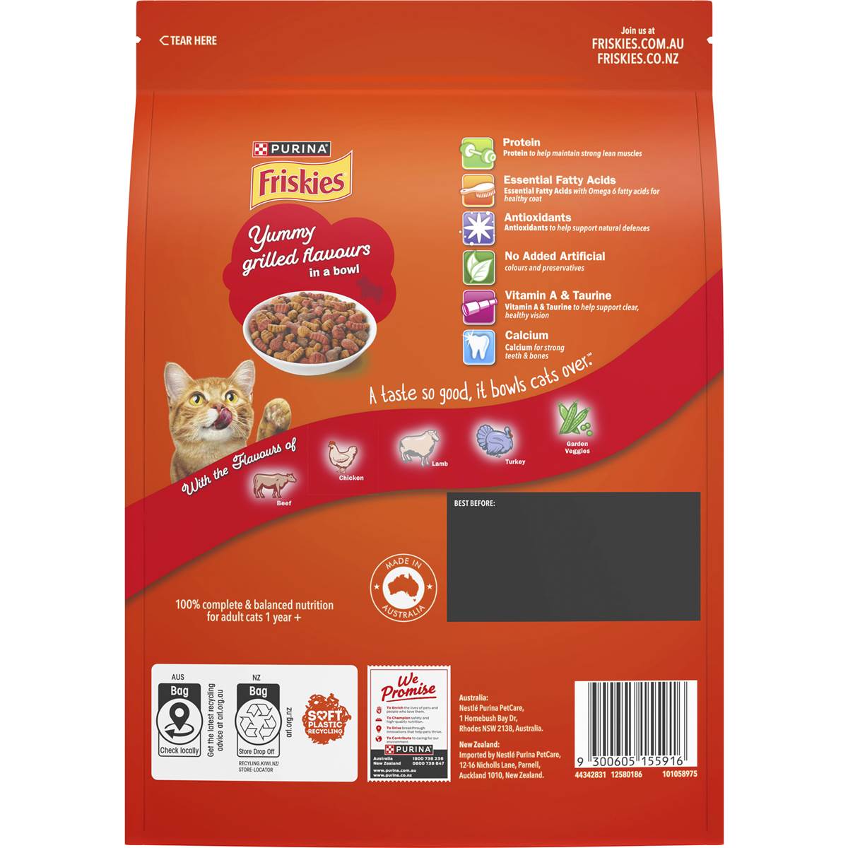 Friskies Meaty Grills Cat Food 700g
