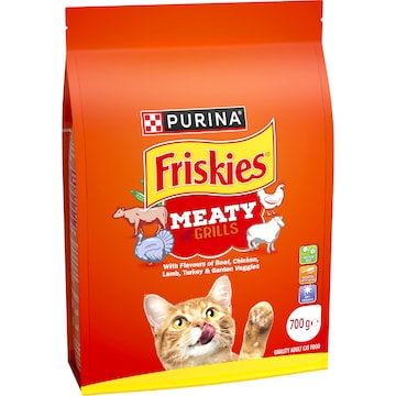 Friskies Meaty Grills Dry Cat Food 700g