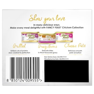 Fancy Feast Poultry & Beef Wet Cat Food Grilled Collection 85g x 18 pack