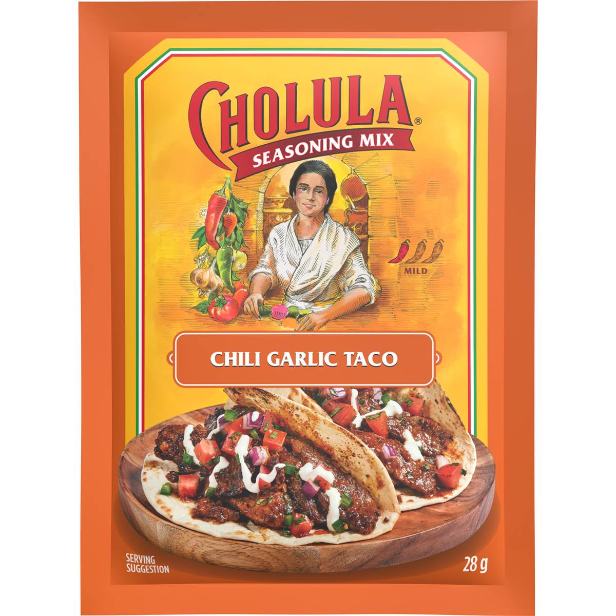 Cholula Chilli Garlic Taco Seasoning Mix 28g