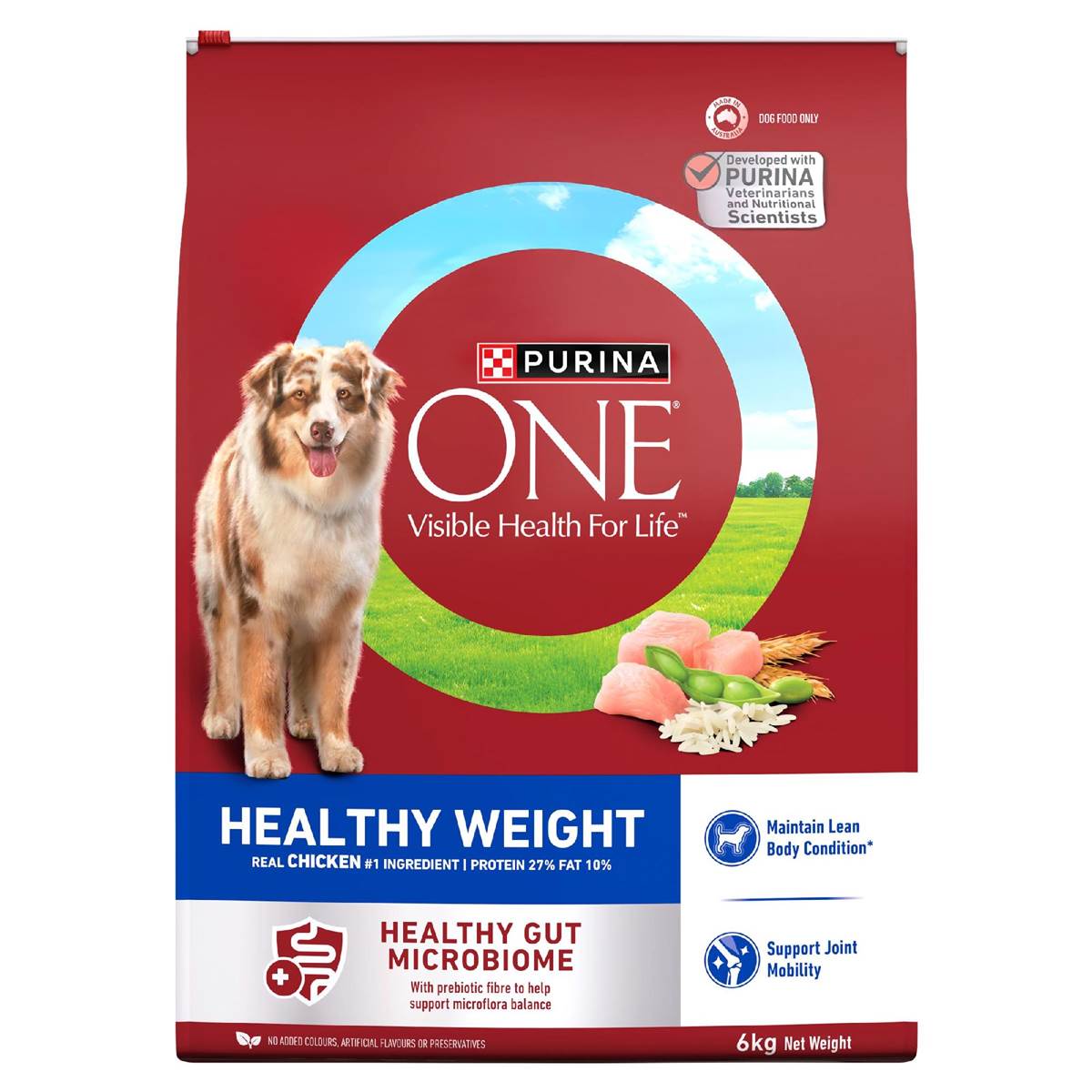 Purina One Adult Dry Dog Food Healthy Weight Chicken 6kg