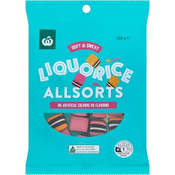 Woolworths Liquorice Allsorts 200g