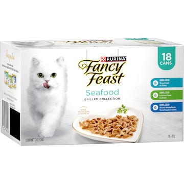 Fancy Feast Seafood Grilled Collection Wet Cat Food 85g x 18 pack