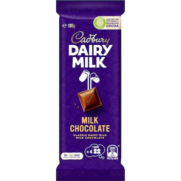 Cadbury Dairy Milk Chocolate Block 100g