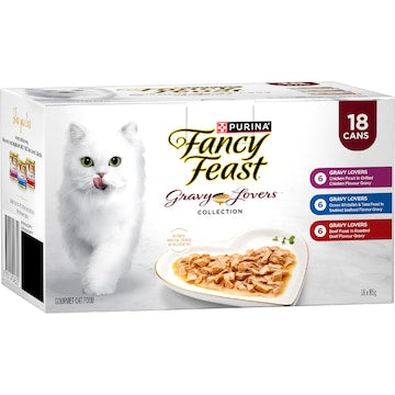 Fancy Feast Gravy Lovers Collection Wet Cat Food 85g x 18 pack
