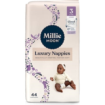 Millie Moon Luxury Nappies Size 3 Crawler (6-11kg) 44 pack