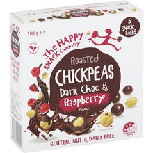 The Happy Snack Company Chickpeas Dark Choc and Raspberry 5 pack