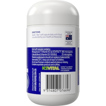 Nature's Way Vitamin K2 + D3 30 Tablets each