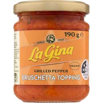 La Gina Grilled Pepper Bruschetta Topping 190g