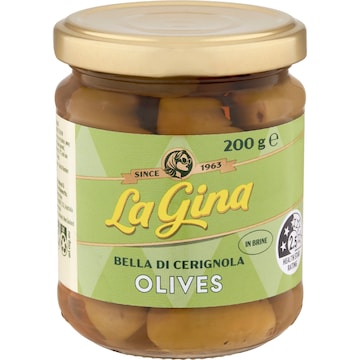 La Gina Bella Di Cerignola Olives 200g