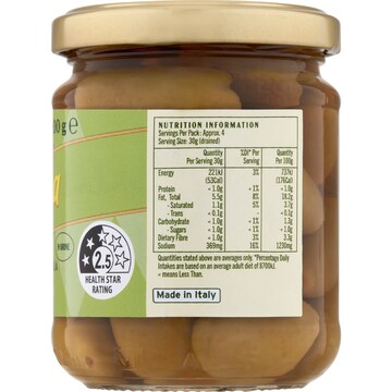 La Gina Bella Di Cerignola Olives 200g