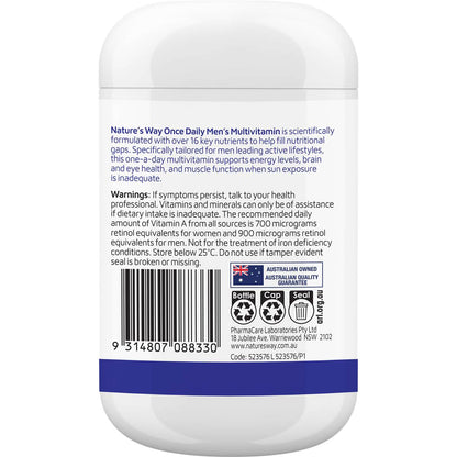 Nature's Way Once Daily Men's Multivitamins 120 Tablets each