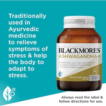 Blackmores Ashwagandha+ Tablets 120 pack