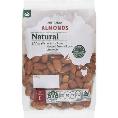 Woolworths Crunchy Natural Almonds 400g