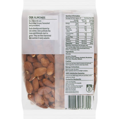 Woolworths Crunchy Natural Almonds 400g