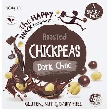 The Happy Snack Company Chickpeas Dark Choc 5 pack