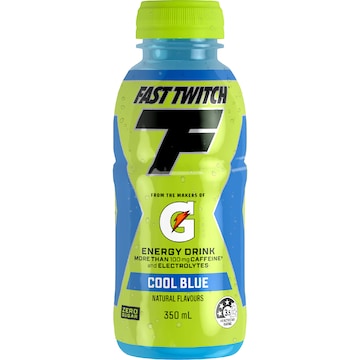 Gatorade Fast Twitch Energy Drink Cool Blue Sugar Free 350mL