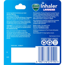 Vicks Nasal Decongestant Inhaler Lavendar 0.5mL