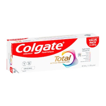 Colgate Total Active Prevention Original Toothpaste Value 200g x 2 pack