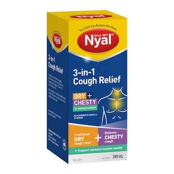 Nyal 3 In 1 Cough Relief Oral Liquid 240mL