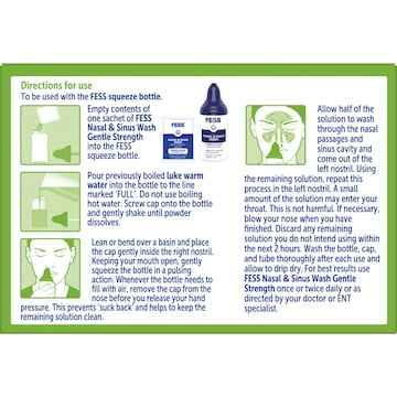 Fess Nasal & Sinus Saline Wash Gentle Strength Refill Sachets 50 pack