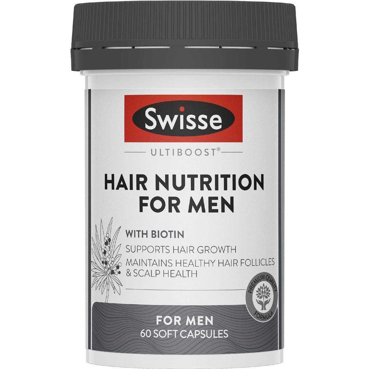 Swisse Ultiboost Hair Nutrition For Men Soft Capsules 60 pack