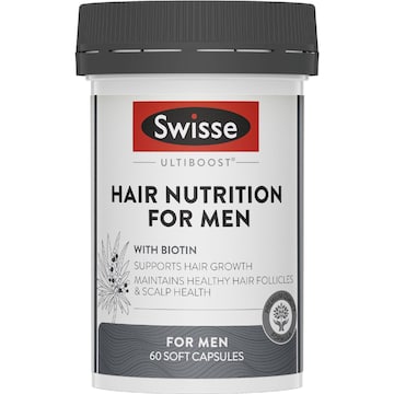 Swisse Ultiboost Hair Nutrition For Men Soft Capsules 60 pack